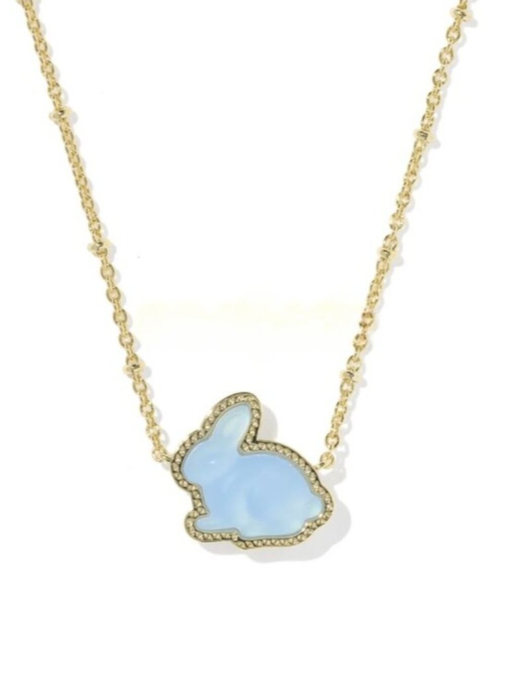 NWT  Bunny Gold Short Pendant Necklace